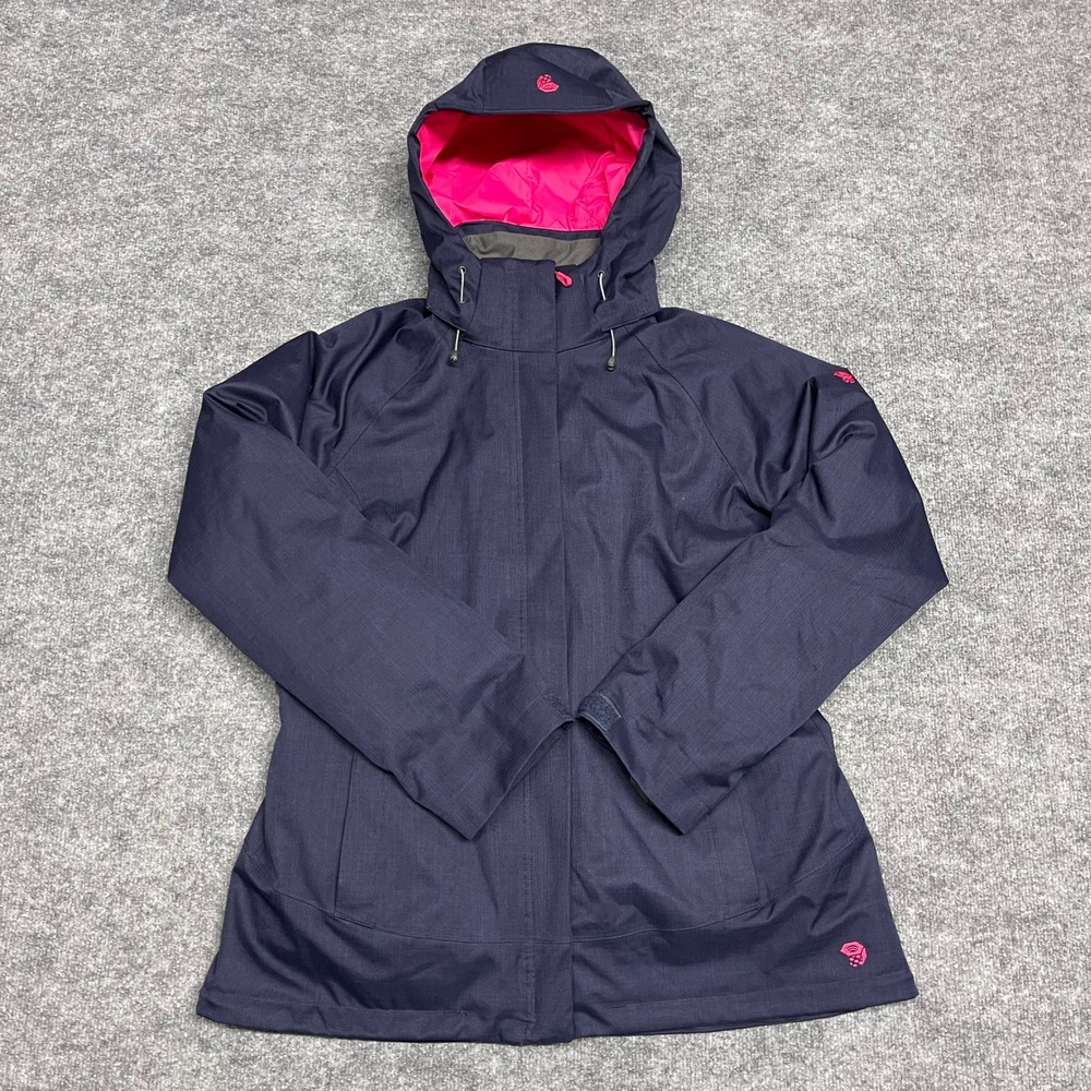Mountain Hardwear 3-in-1 Jacket Women XL Blue Navy Pink Dry Thermal RECCO Puffer